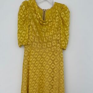 Unique & Rare Kate Spade Runway Collection Yellow Dress - Size S